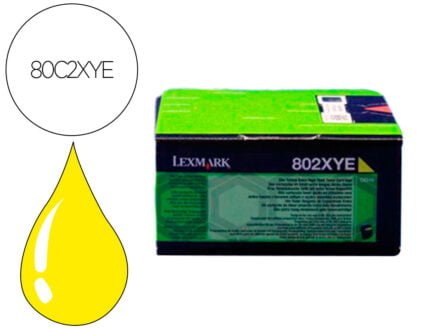 Toner laser lexmark 80c2xye amarelo 4000 paginas